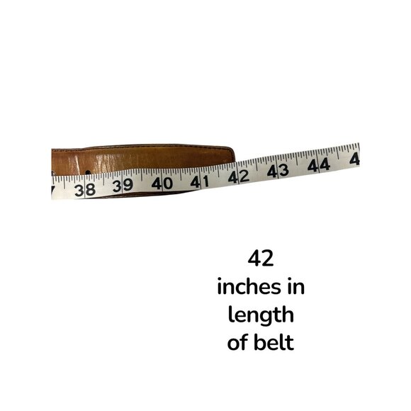 Magnanni Men’s Tan Leather Belt – Size 34, Handcrafted in Spain, Classic Western - Picture 7 of 7